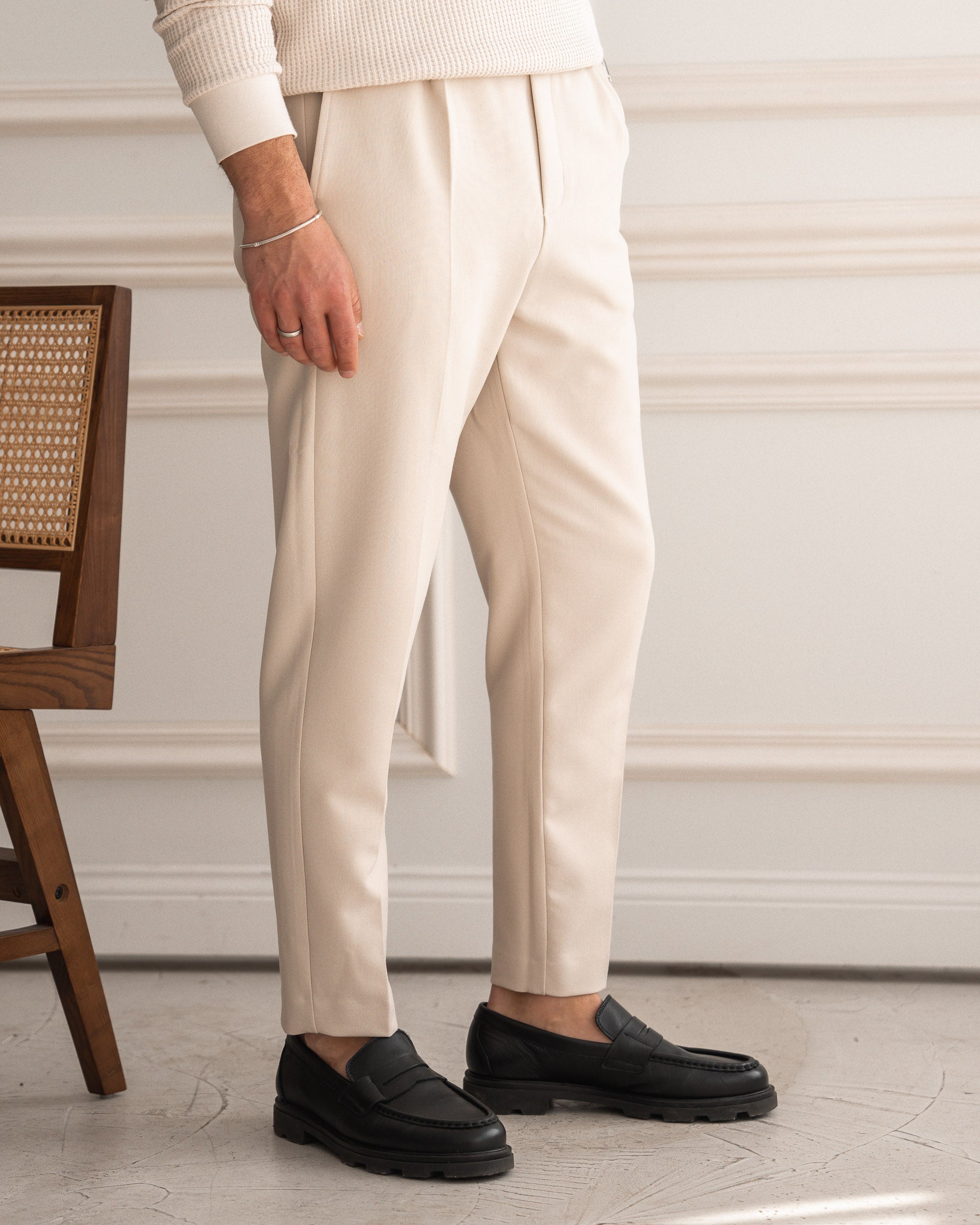 Slim Fit Pants (Sand) - Image 3