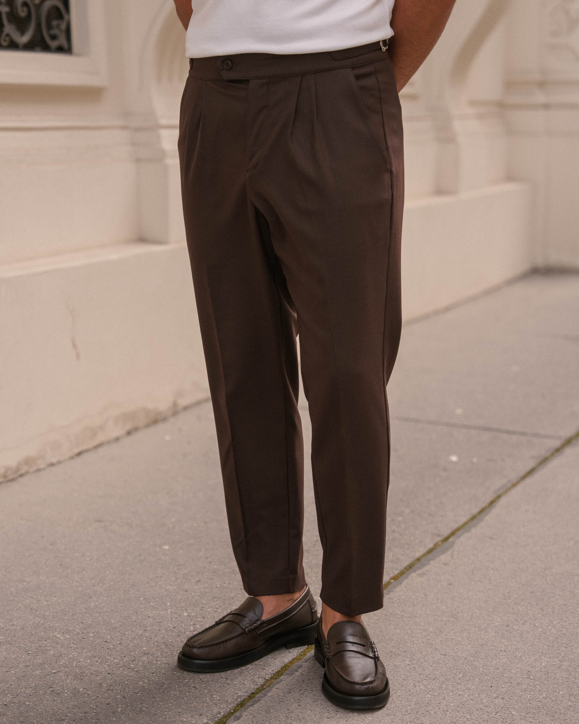 Buckle Pants (Brown) - Image 2