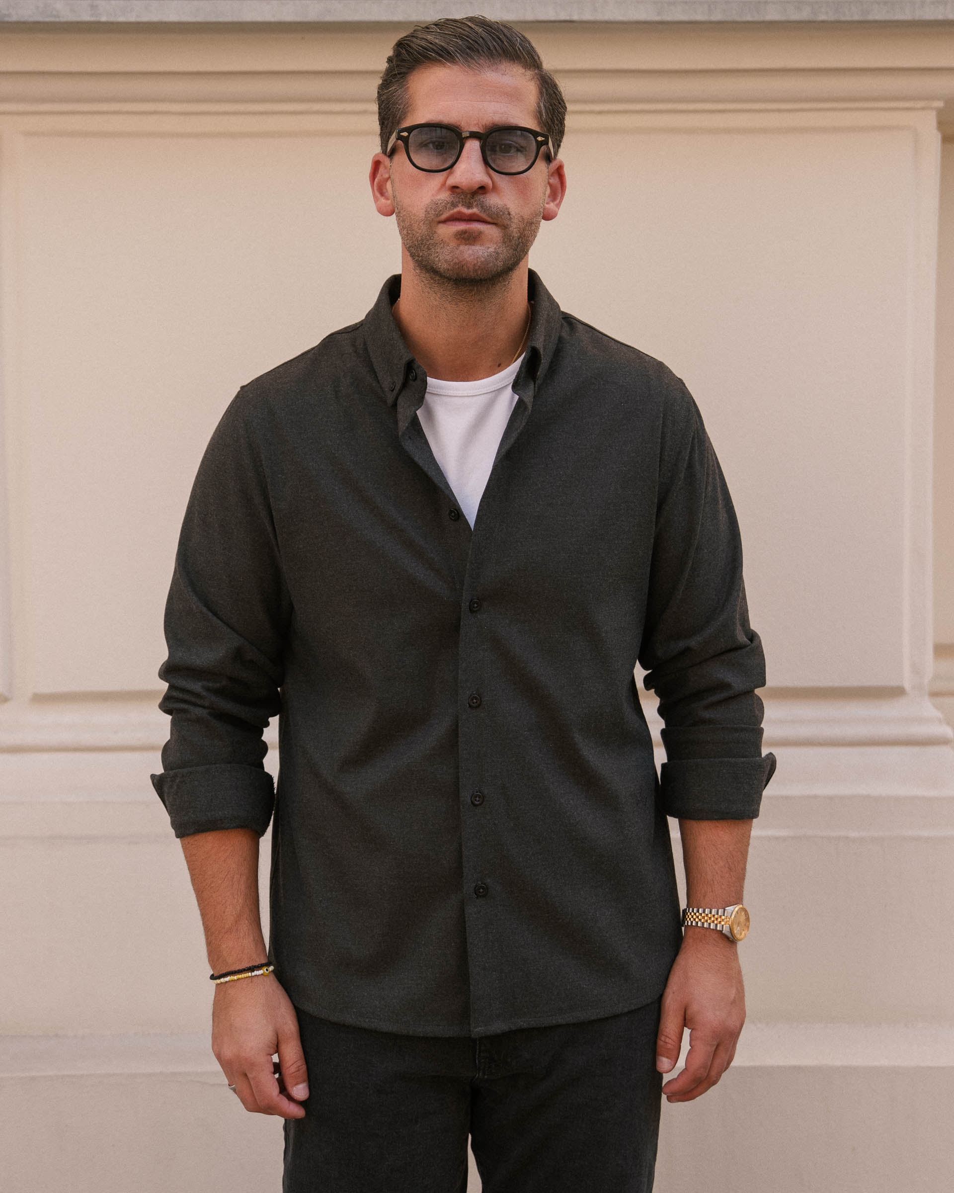 Flannel Shirt (Dark Grey) - Image 3