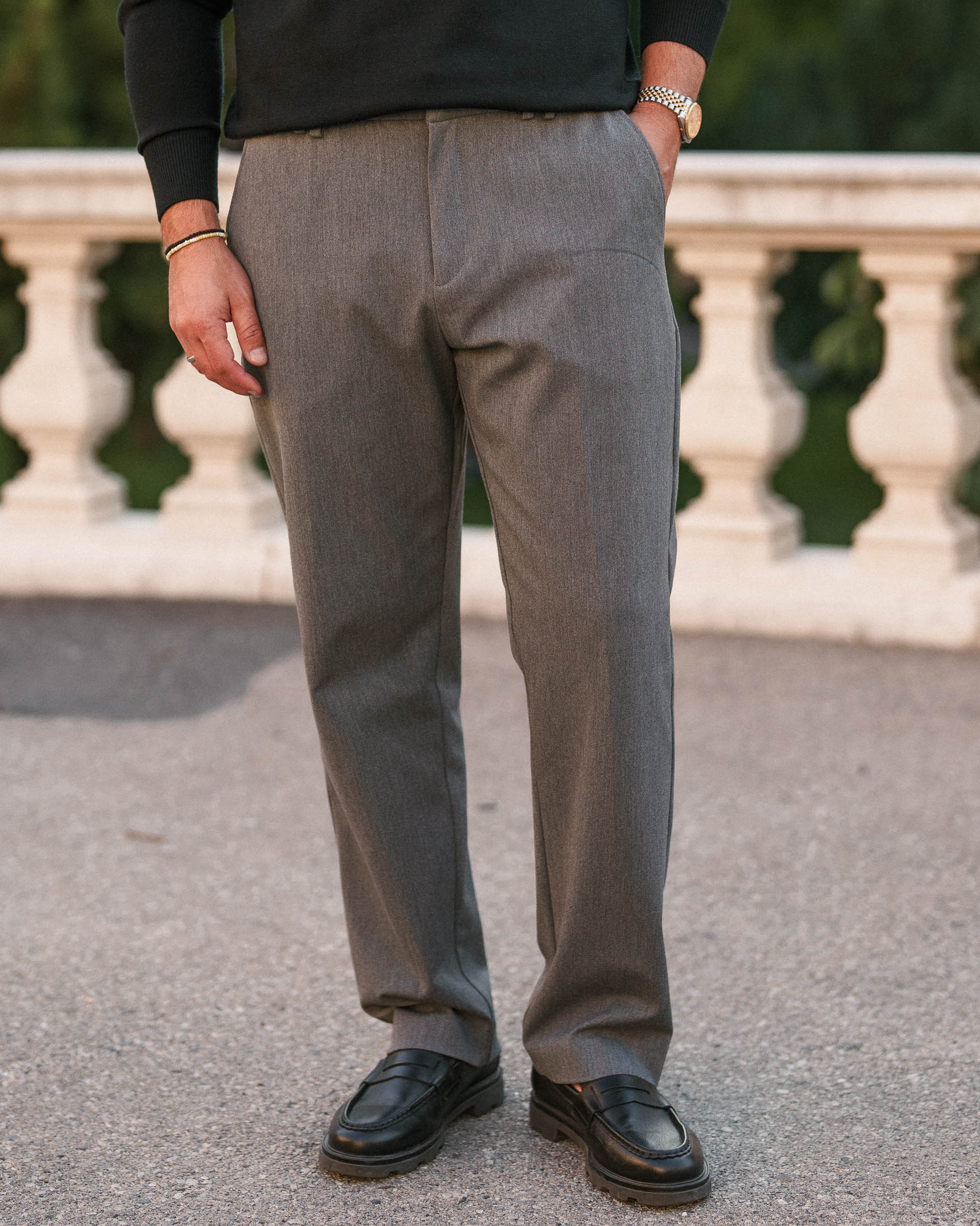 Suit Pants Regular Fit (Mid Grey) - Image 2