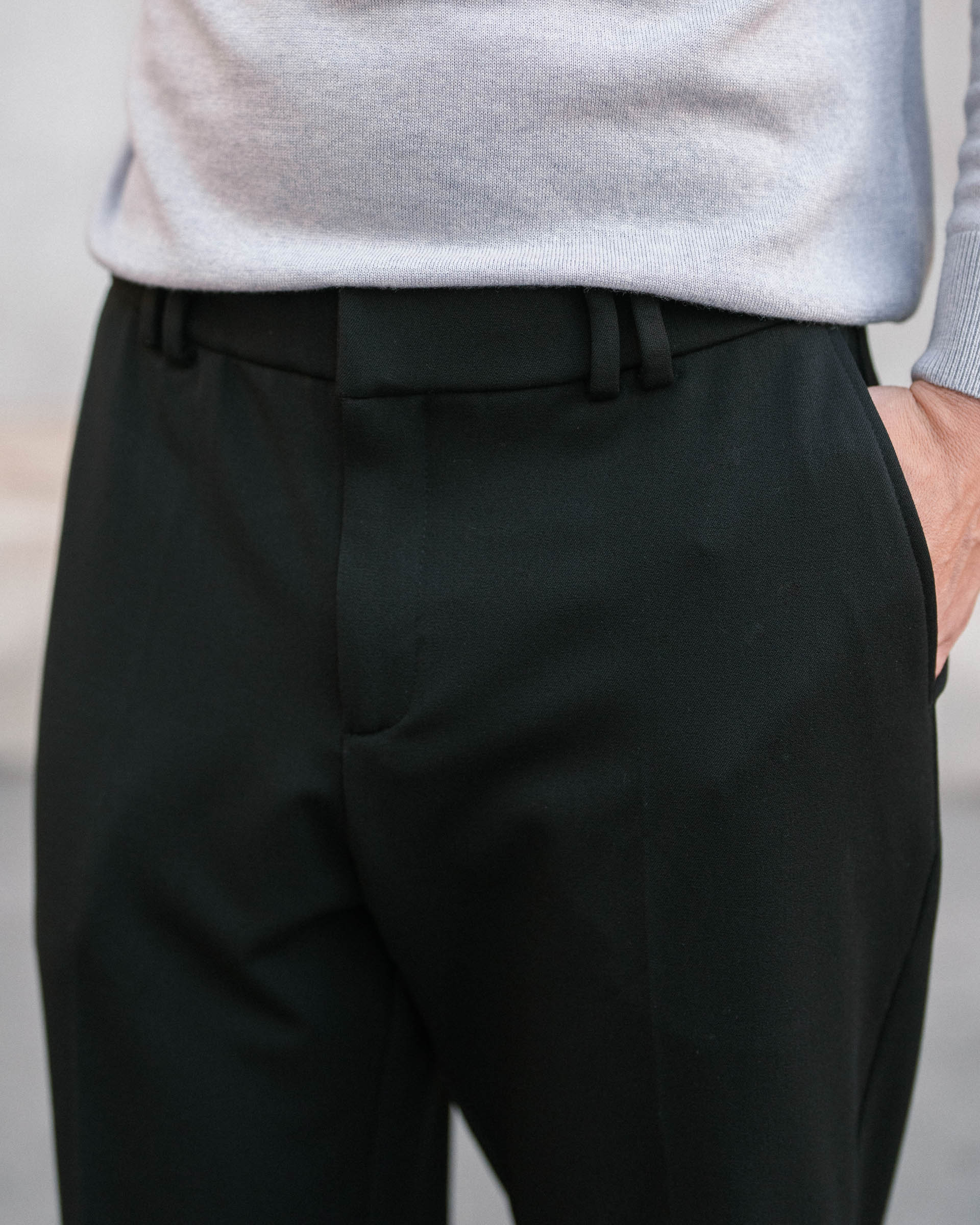 Suit Pants Regular Fit (Black) - Image 5