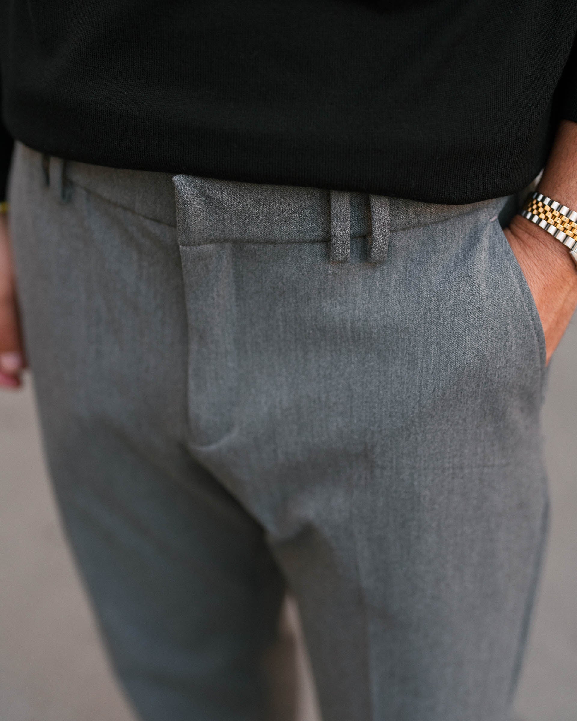 Suit Pants Regular Fit (Mid Grey) - Image 5