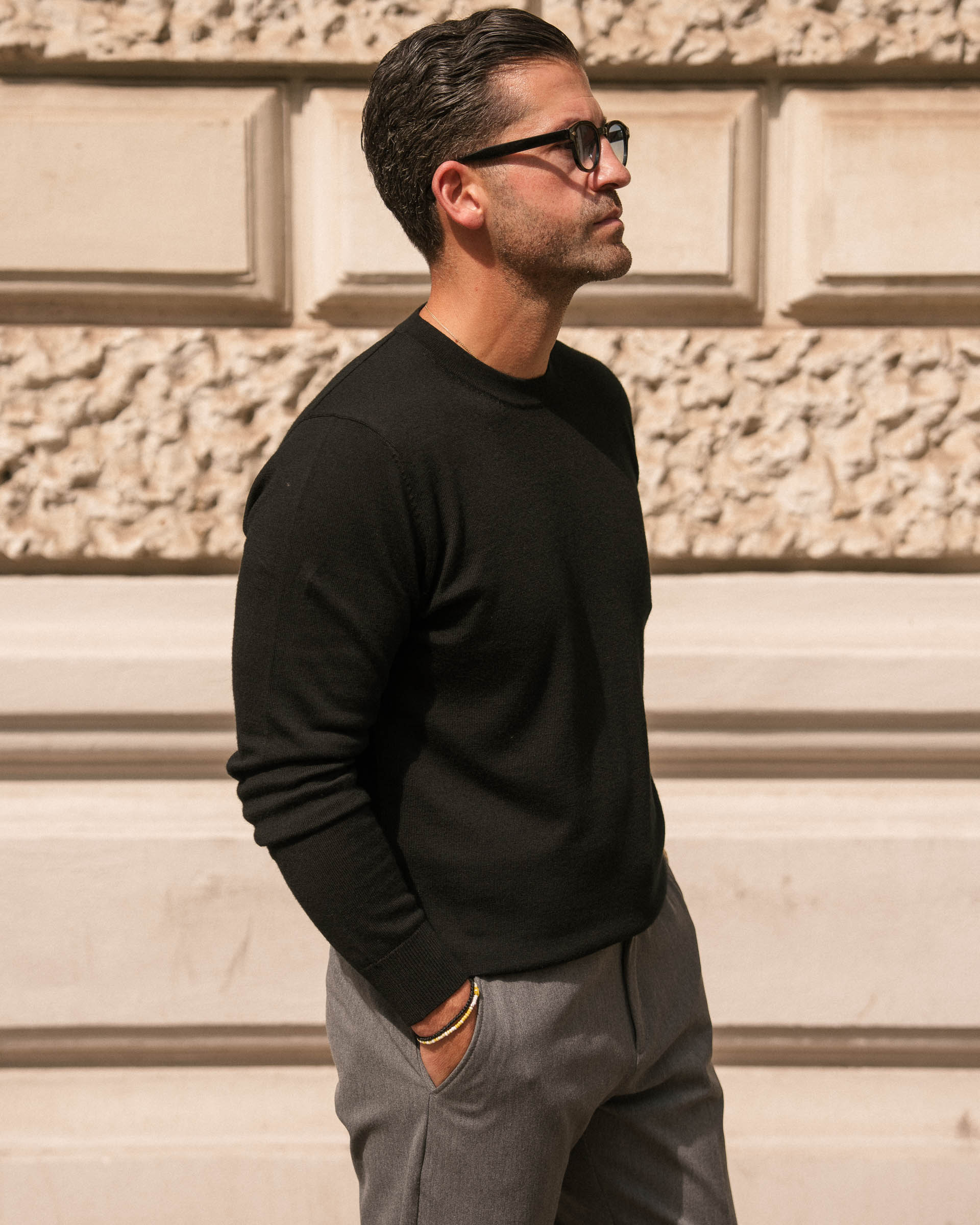 Merino Crewneck (Black) - Image 3