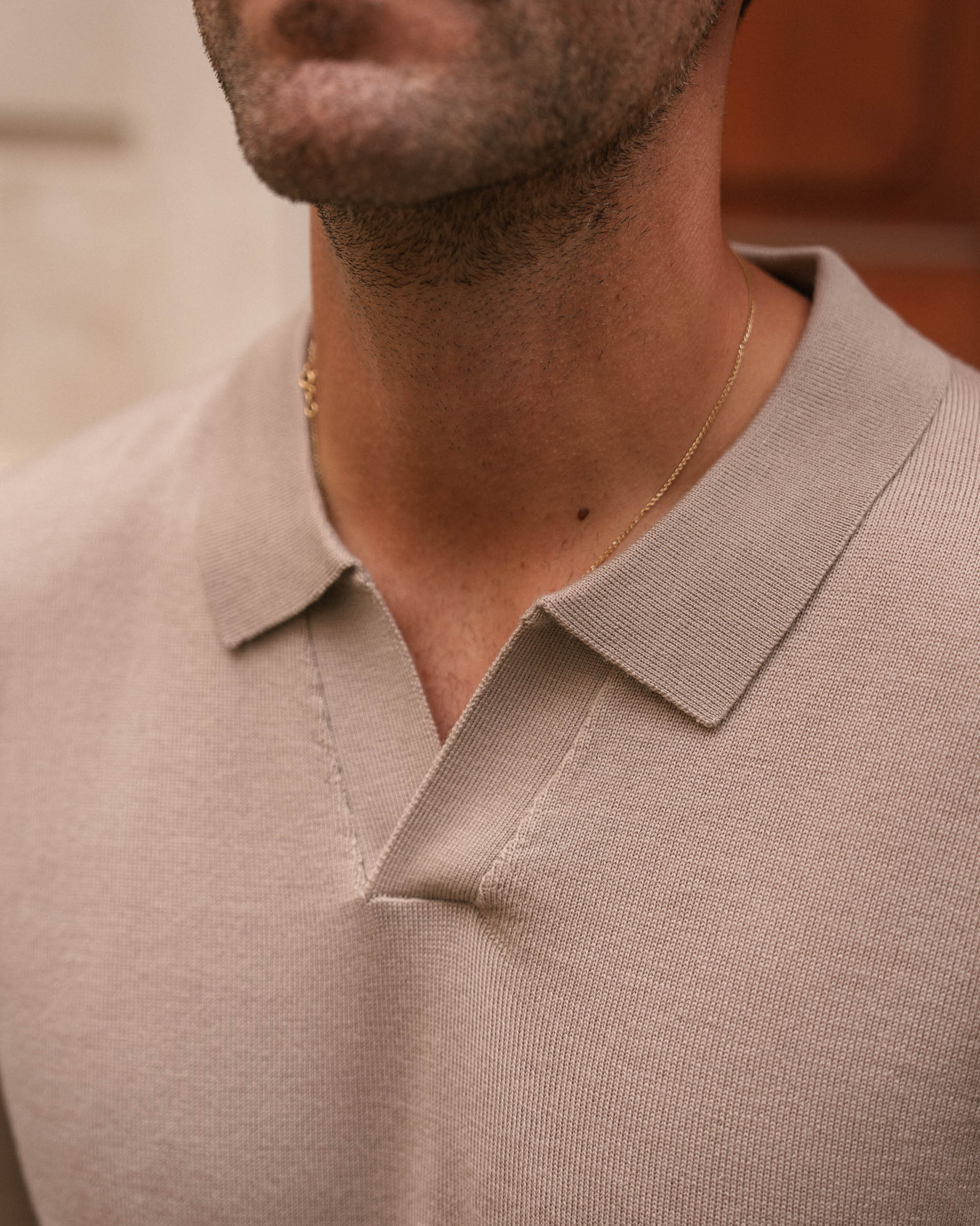 Merino Polo (Taupe) - Image 7