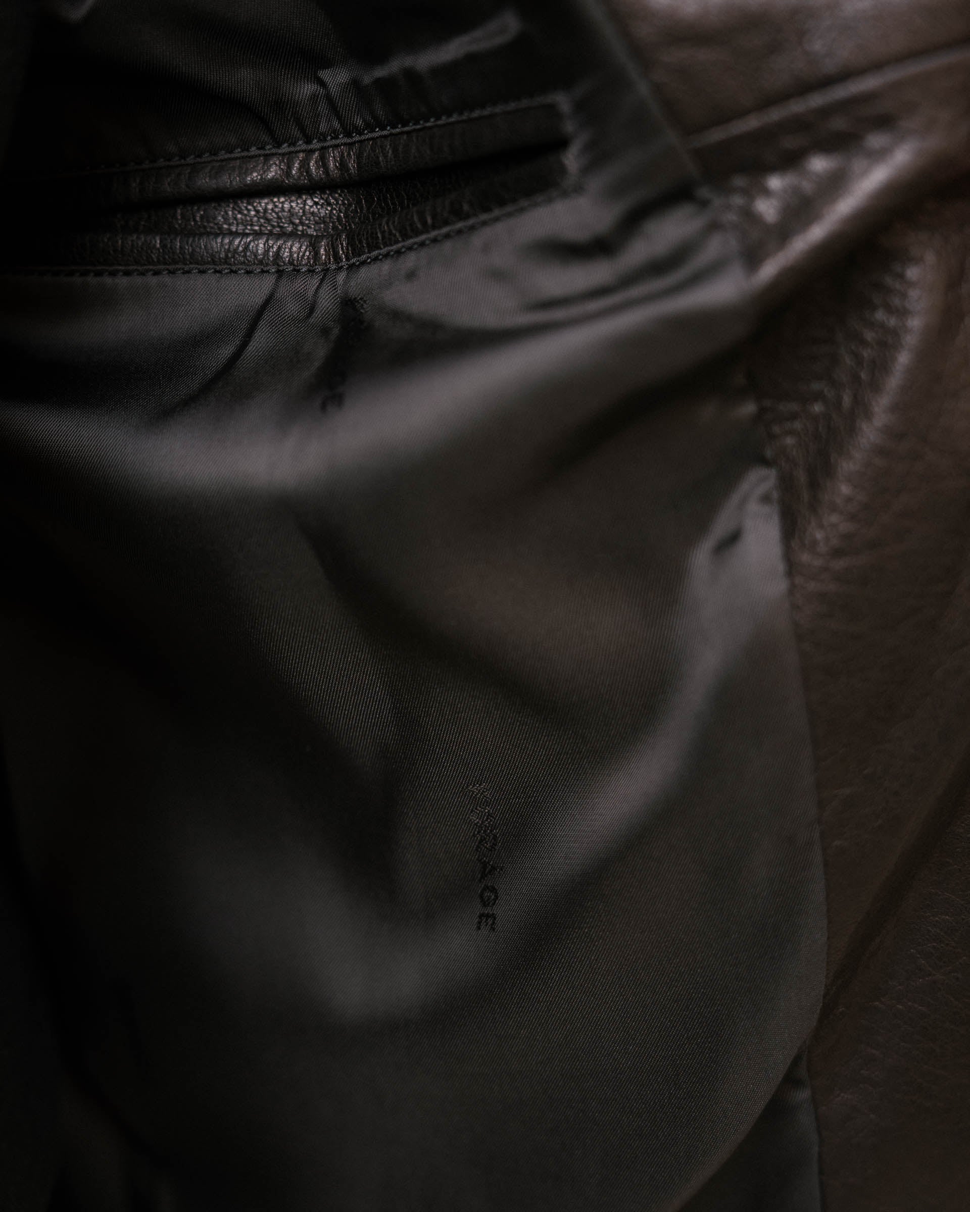 Leather Harrington Jacket (Black) - Image 8