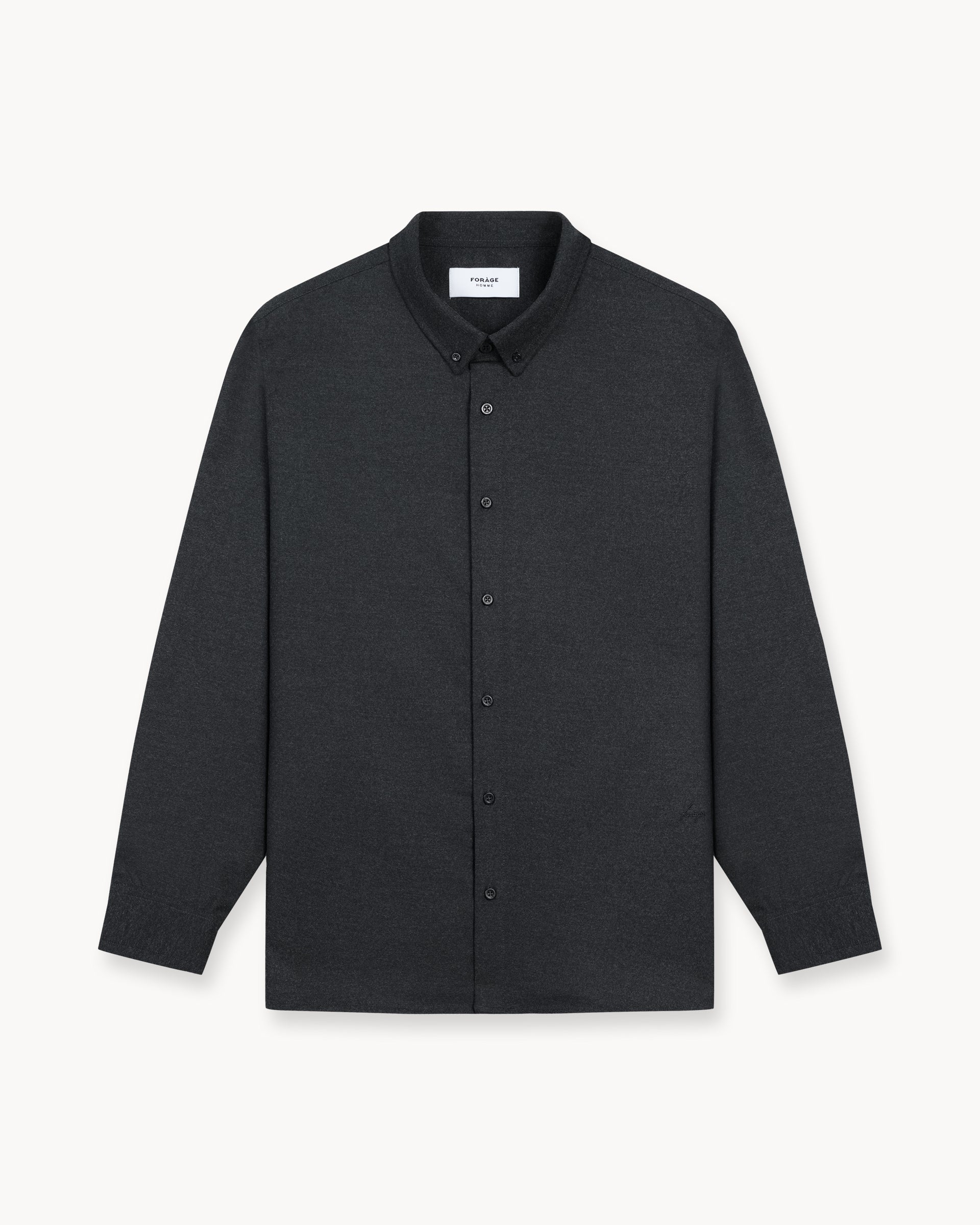 Flannel Shirt (Dark Grey)