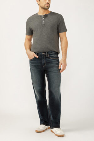 Silver Gordie Relaxed Fit Straight Leg Luxe Heritage Jeans