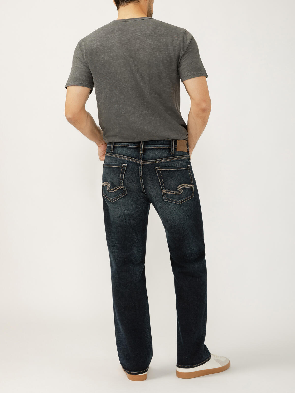 Silver Gordie Relaxed Fit Straight Leg Luxe Heritage Jeans - Image 2