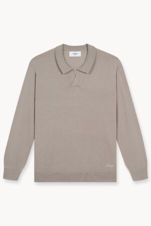 Merino Polo (Taupe)