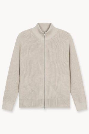 Rib Knit Cardigan (Sand)
