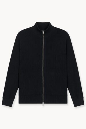 Rib Knit Cardigan (Black)