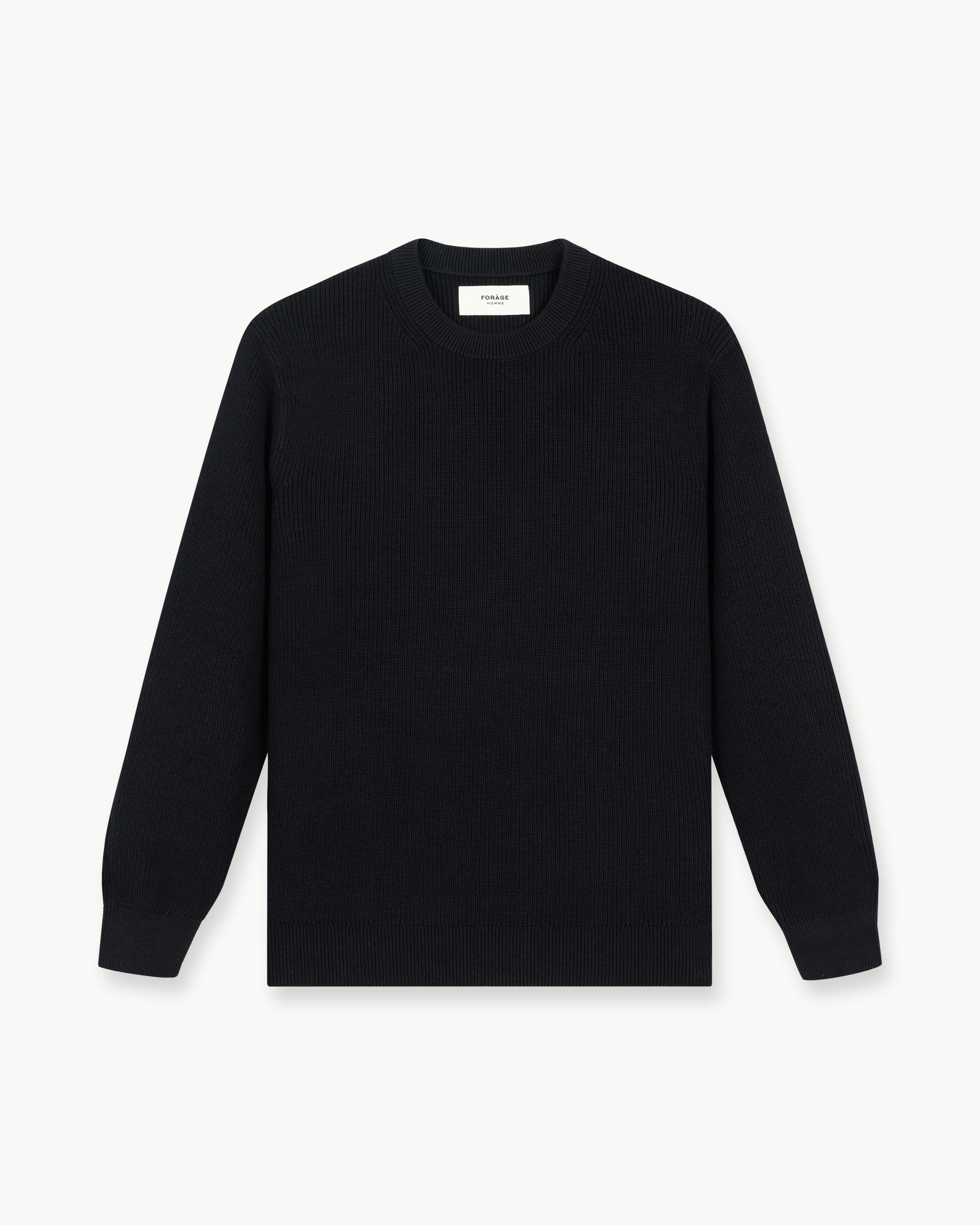 Rib Knit Sweater (Black)