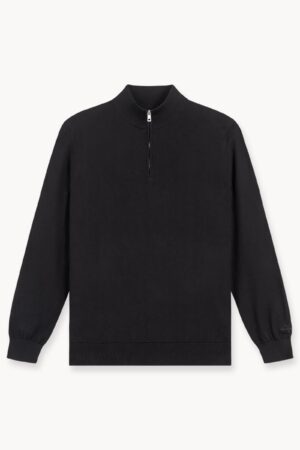 Light Knit Half-Zip (black)