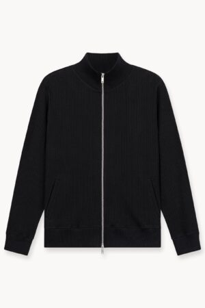 Waffle Cardigan (Black)