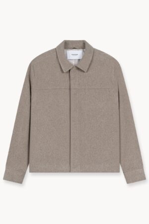 Wool Overshirt (Greige)